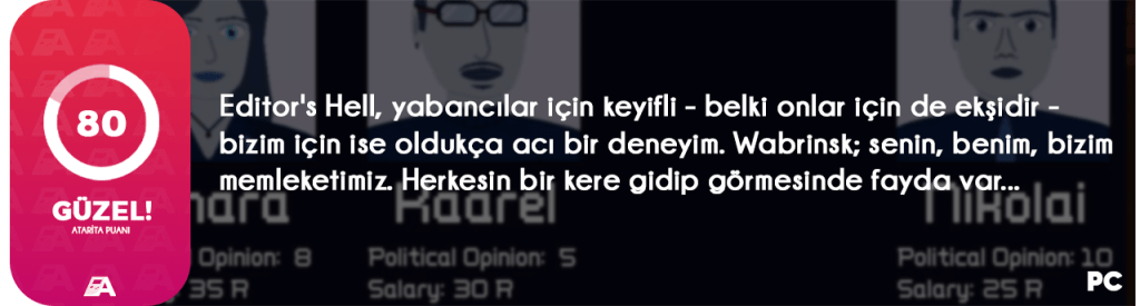 Editor's Hell Kısa Özet