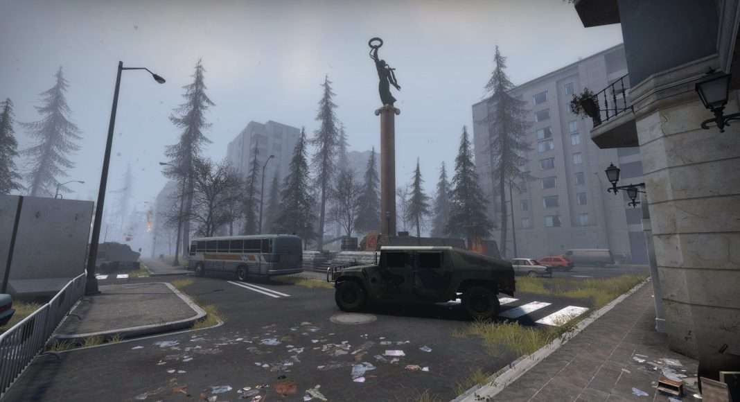 CS:GO de_voyna haritası Rusya Ukrayna savaşı haberleri için kullanılıyor.