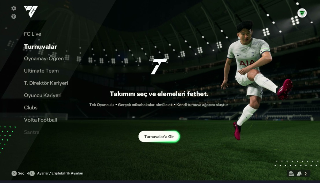 EA Sports FC 24 ana menü