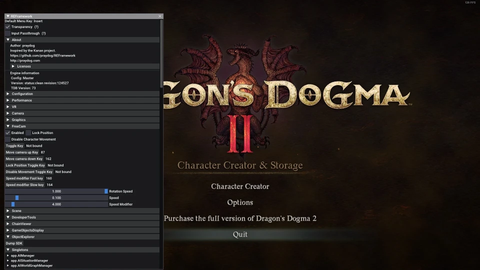 Dragon's Dogma 2 REFramework modu