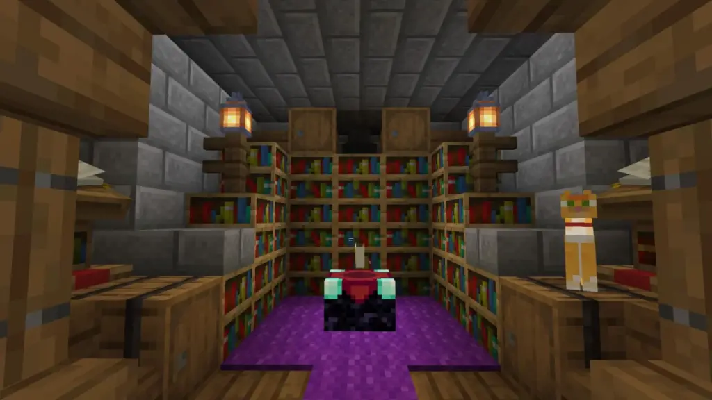 Minecraft Büyü Masası Kitap Dizilimi