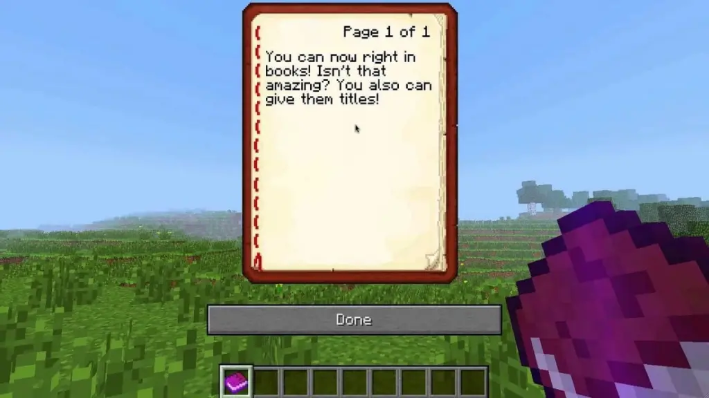 Minecraft Kitap ve Tüy Nasıl İmzalanır