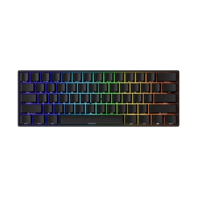 AKKO MONSGEEK FUN60 Max Shine-Through Black Hall Effect Manyetik Switch ARGB Kablosuz Hotswap Mekanik Gaming Klavye