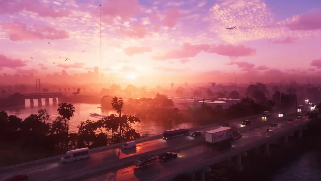 GTA 6'nın Ertelenmesinin Öncesi ve Sonrası: Geliştiriciler İnanmamış, Take-Two Destekliyor ve Hisseler Değer Kaybetti Yayınlanan GTA 6 fragmanından bir ekran görüntüsü.