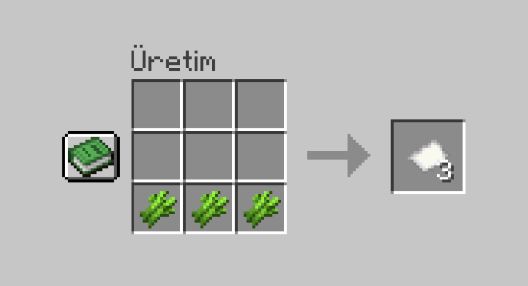 Minecraft Kağıt Yapımı Rehberi!