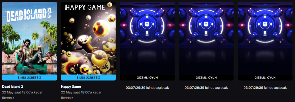 Epic Games Bu Hafta 3 Gizemli Oyun Birden Dağıtacak Epic Games önümüzdeki hafta 3 gizemli oyun birden dağıtacak.