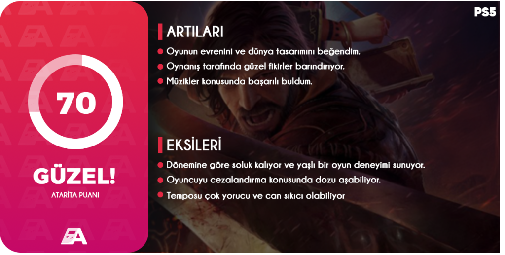 Blades of Fire İnceleme Blades of Fire - İnceleme puanı