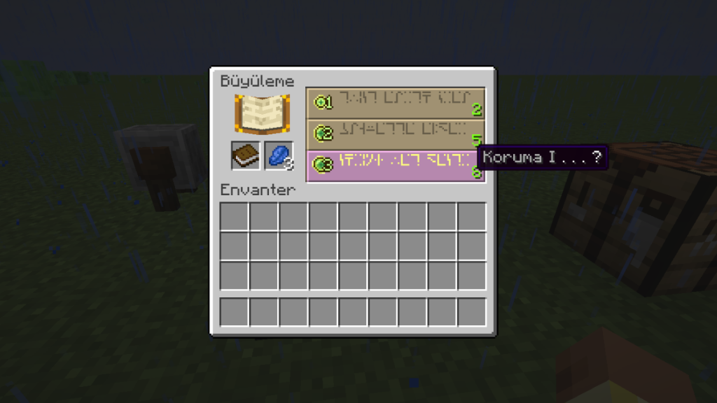 Minecraft Büyü Kitabı Yapımı