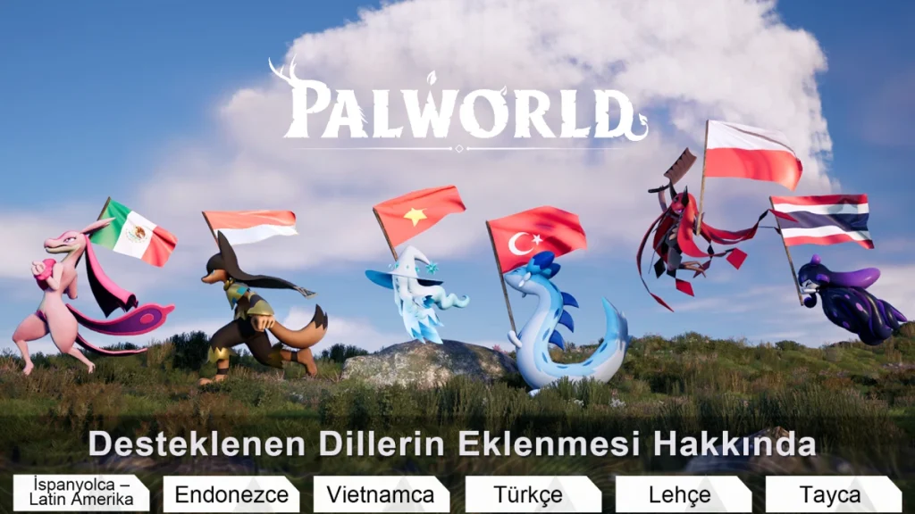 Palworld Türkçe dil desteğine kavuşuyor: İşte tüm detaylar!
