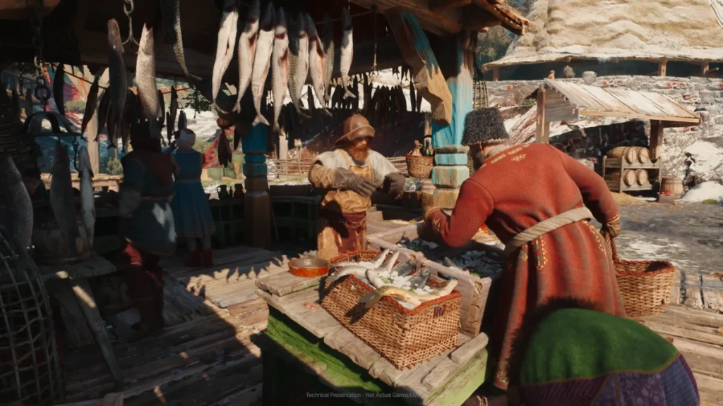 The Witcher 4, Kingdom Come: Deliverance II ve Biraz da Baldur's Gate 3'ten İzler Taşıyacak The Witcher 4'ün teknoloji demosundan bir ekran görüntüsü.