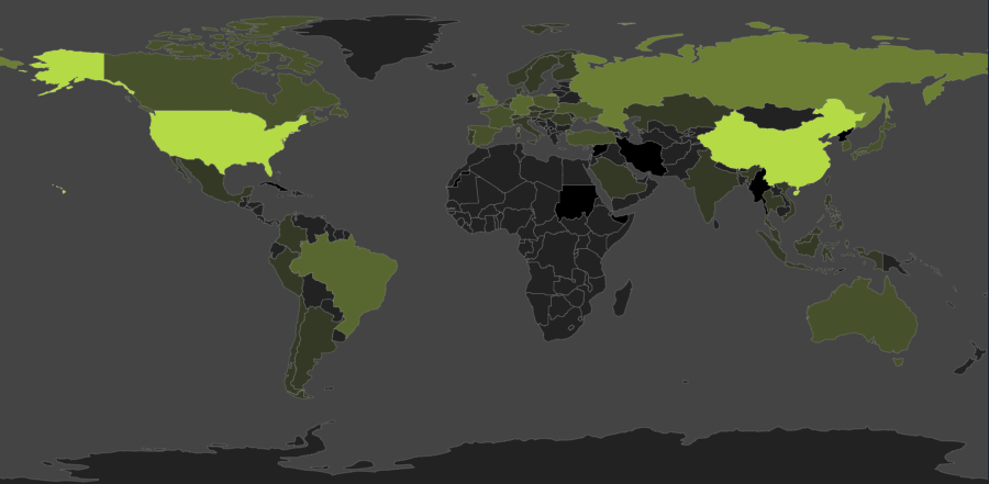Steam Verilerinde Türkiye: Ortalama Hız ve Steam Trafiğindeki Konumumuz Steam ülkere göre indirme oranı.