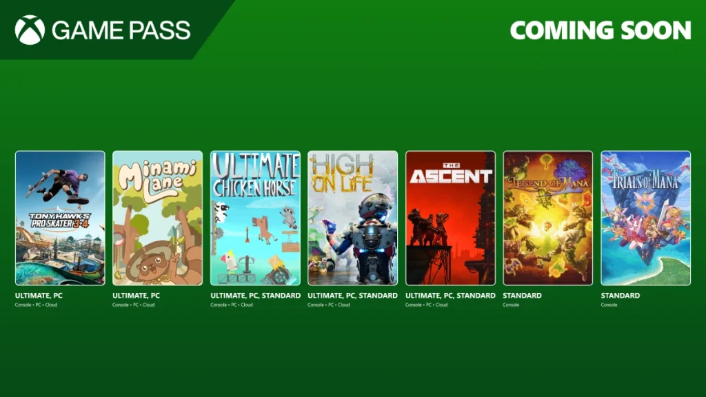 Xbox Game Pass'e eklenecek ve kaldırılacak oyunlar
