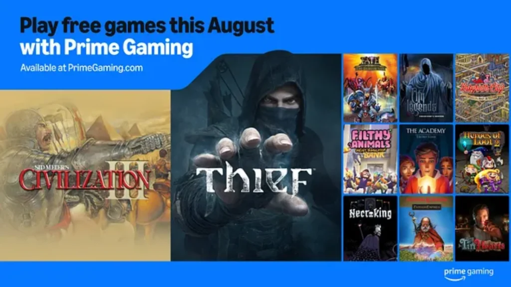 Amazon Prime Gaming Ücretsiz Oyunlar - Ağustos 2025