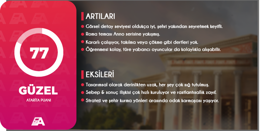 Anno 117 Pax Romana Nihai İnceleme Puanı