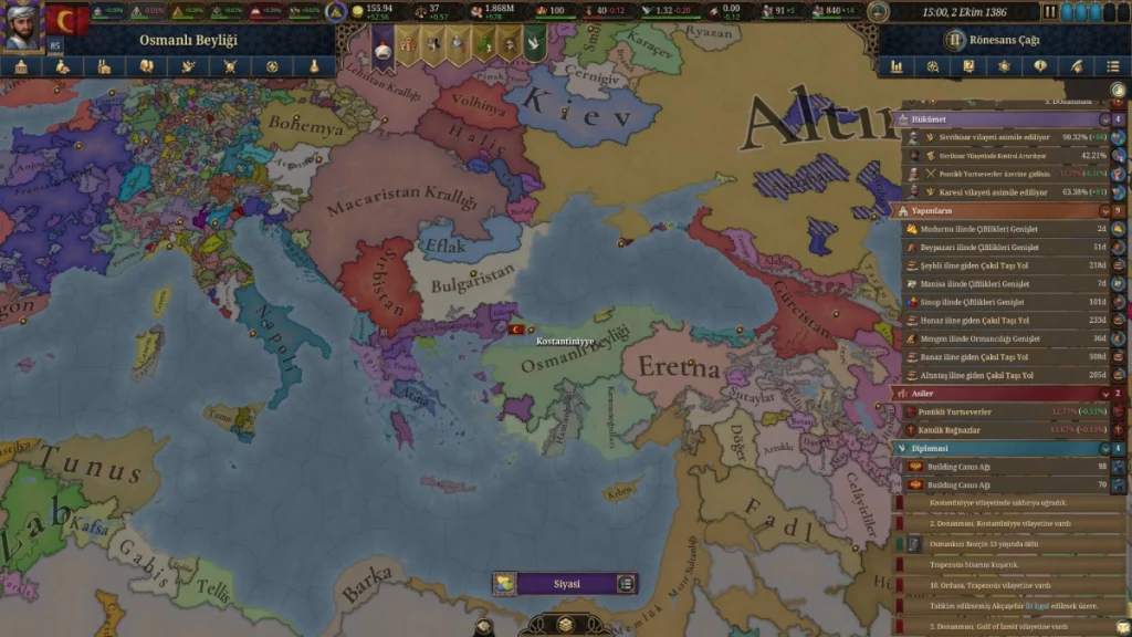 Europa Universalis 5 osmanlı rehberi