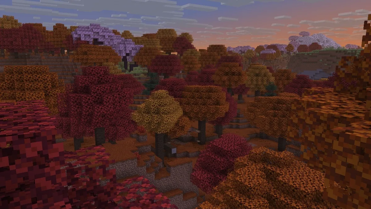 Minecraft Alacalı Orman biyomu