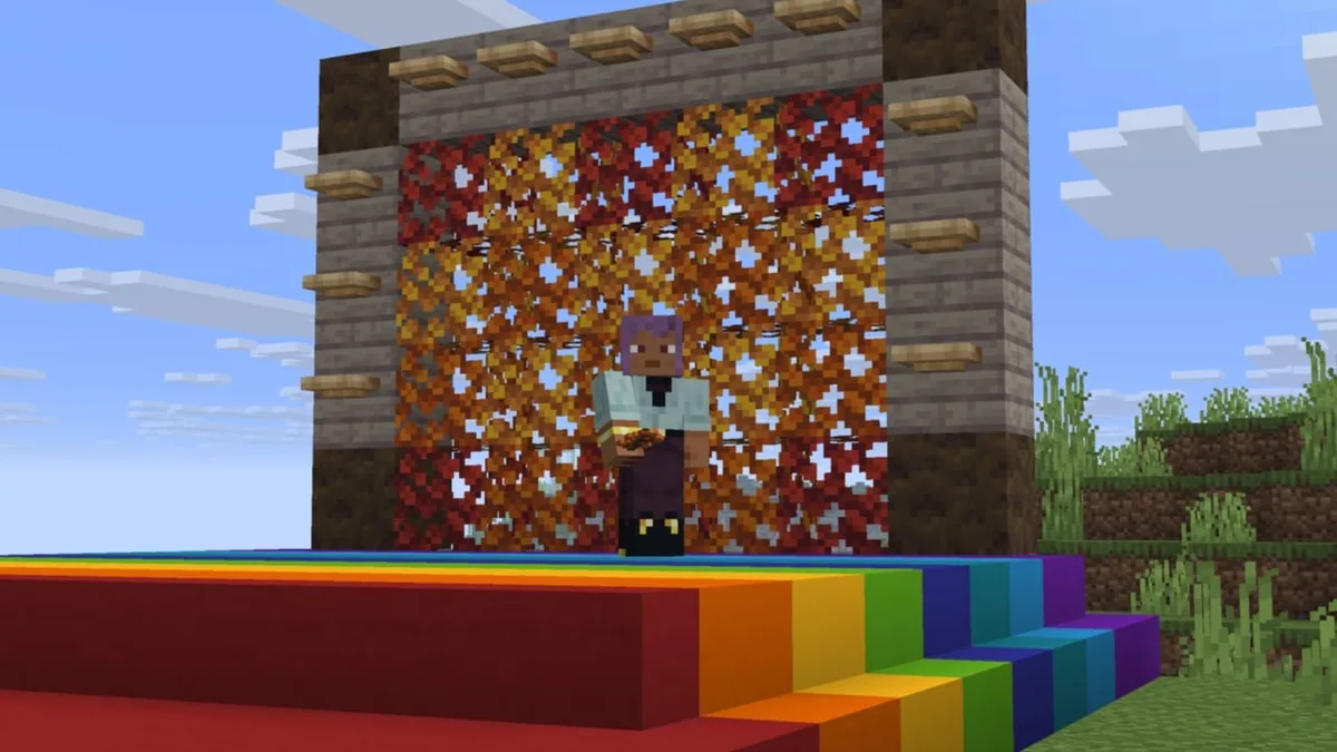 Minecraft beton merdivenler