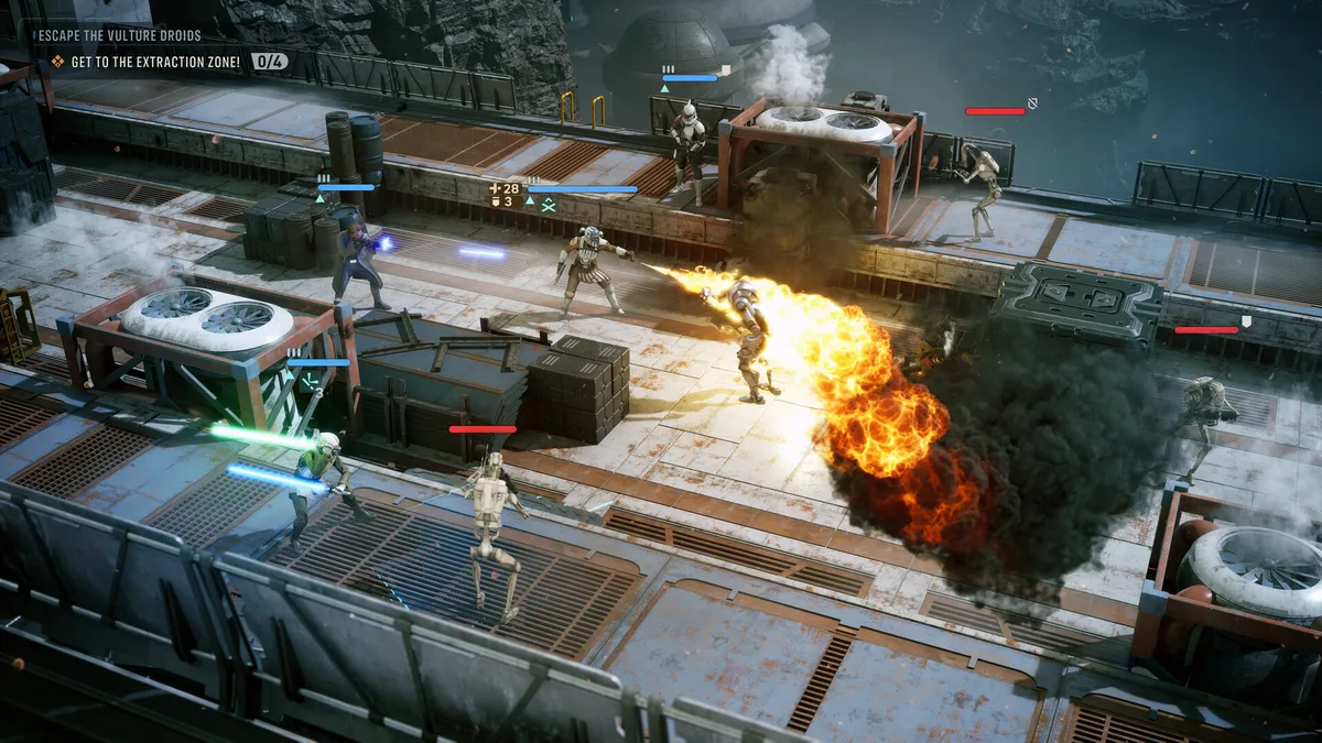Star Wars Zero Company alev makinesi saldırısı